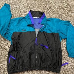 Columbia vintage radial sleeve colorblock